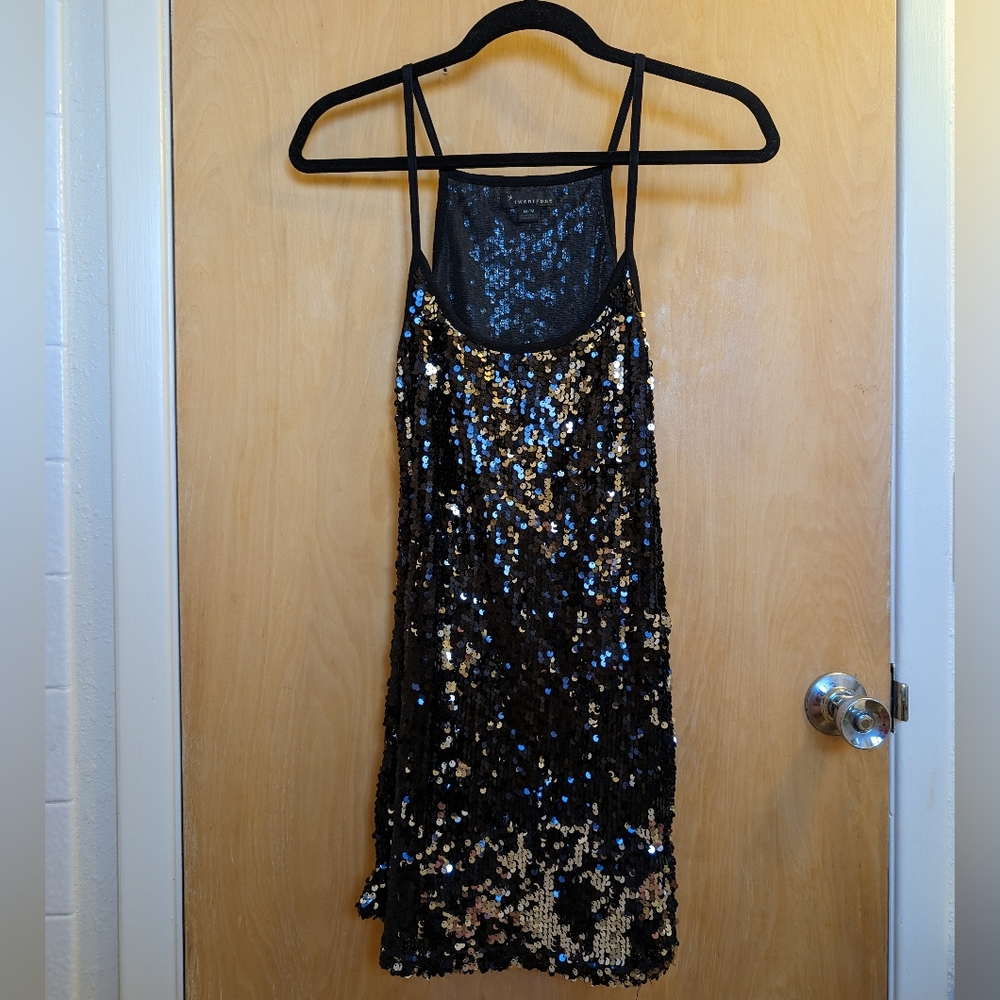 Forever 21 Sequin Paillette Y2K Party Dress